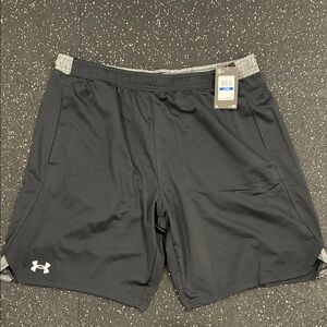 Under Armour Men's Black and Gray Athletic Shorts